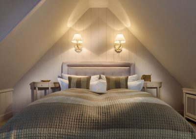 Schlafzimmer im exklusiven Ferienhaus Arichsem in Archsum auf Sylt