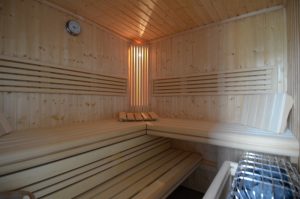 Sauna im Ferienhaus Havingblick in Seedorf