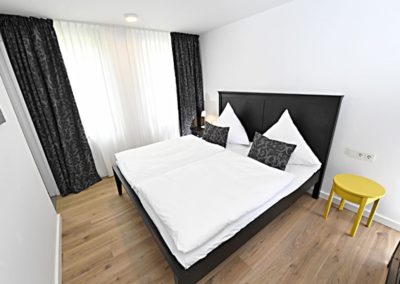 Schlafzimmer in der Ferienwohnung Windsbraut in Sellin/ Rügen