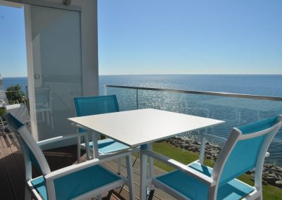 Meerblick vom Balkon im Penthouse Ocean Blue in Sassnitz auf Rügen