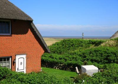 Das Ferienhaus Watthoog in Kampen mit Blick auf das Wattenmeer