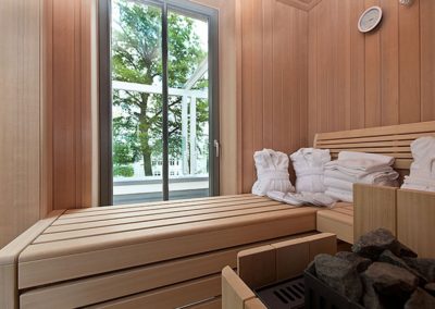Sauna im Penthouse Sea View in Binz