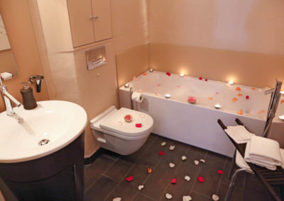 Badezimmer in Ferienwohnung Kliffsand in Kampen