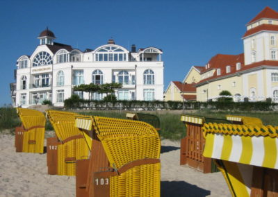 Strandkorb zur Ferienwohnung Schaumkrone in Binz