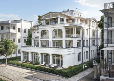 Aussenansicht der Villa Charlotte in Binz