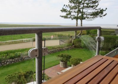 Meerblick vom Balkon der Ferienwohnung Heefwaihus 2 in Morsum auf Sylt