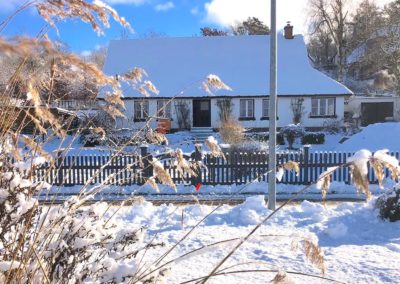 Ferienhaus Hideaway in Seedorf mit Schnee