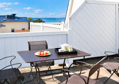 Penthouse Binz mit Meerblick und 3 Dachterrassen an Strandpromenade